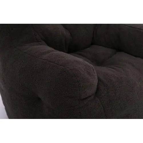 Soft Teddy Tufted Foam Bean Bag Chair