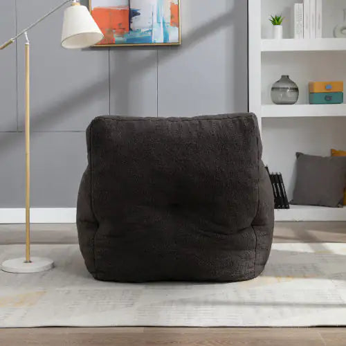 Soft Teddy Tufted Foam Bean Bag Chair